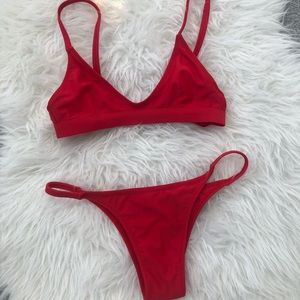 White Fox Boutique Red Bikini